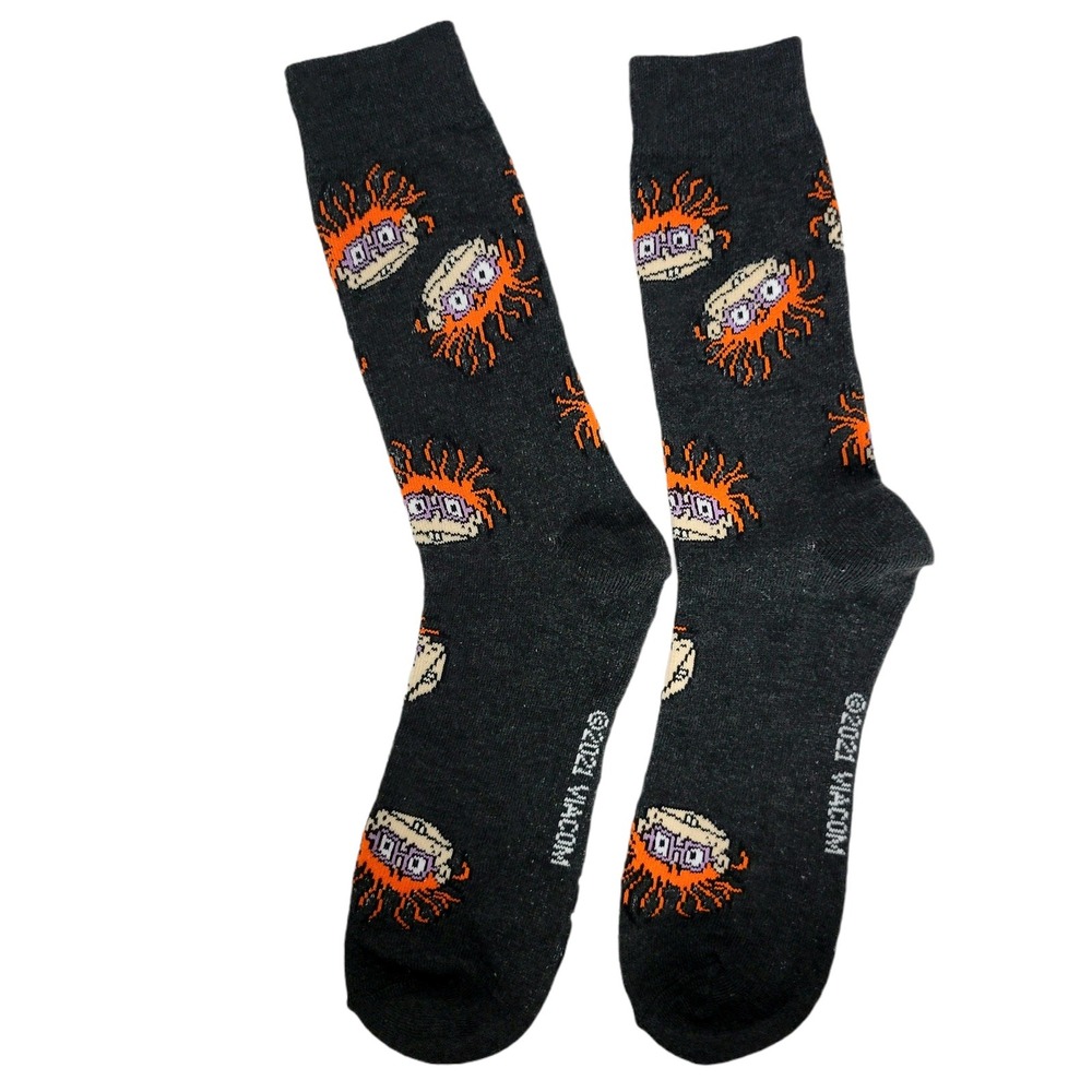 Nickelodeon Rugrats Chuckie Finster Character Crew Socks All‎ Over Print 2021